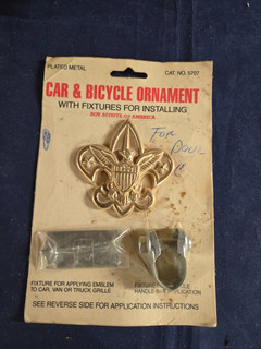 Boy Scouts Car & Bicycle Ornament #5707 in original package