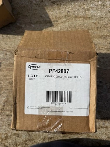 PROFLO PF42807 4” ADJ PVC Clean Out W/R&CO - Picture 1 of 2