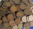 Lot of 25 Pre-1900 US One Cent Indian Head Pennies Mixed Dates & Good Condition.