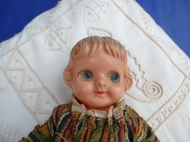 antike kleine Puppe , Googlie , Celluloid dünn, England, 23 cm, von 1955 - Bild 2 von 4