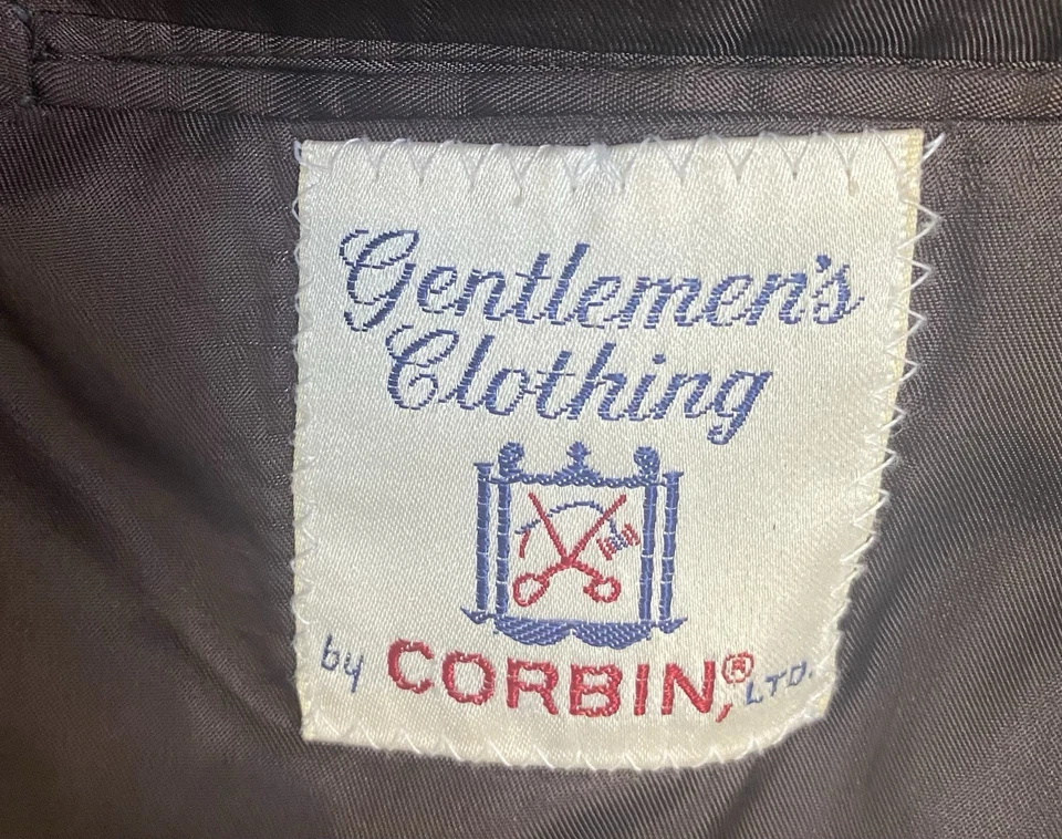 Traje marrón limitado 46 Heritage 46 ropa de caballero de colección de Corbin Fred Frank Foto 3 de 4