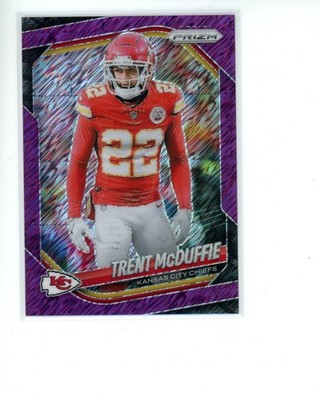2025 Panini Prizm Purple Shimmer Prizm #177 Trent McDuffie #d 6/15