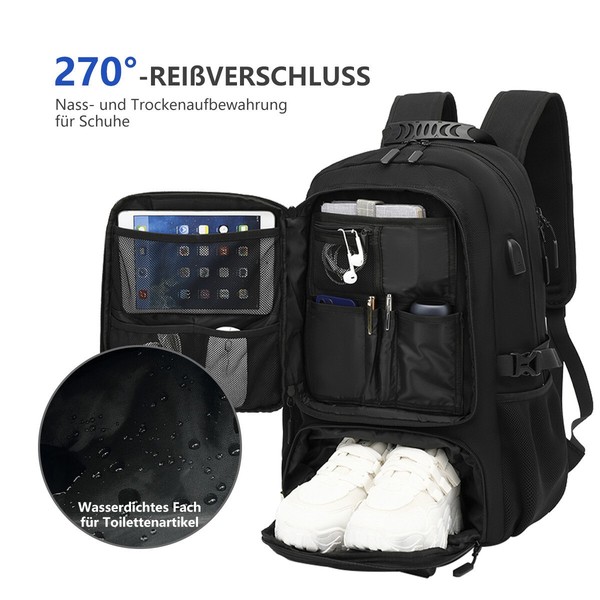Rucksack 80L Wanderrucksack Trekkingrucksack Outdoor Reiserucksack Reise-image