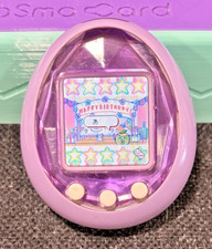 Tamagotchi iD Purple Bandai Japan Virtual Pet Tested Working No Flicker