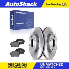 Front Brake Rotors Ceramic Pads for 2011-2019 Ford Fiesta 1.0L 1.6L