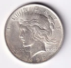 1922 Peace Silver Dollar $1 Fine Condition Coin 90% Silver #799