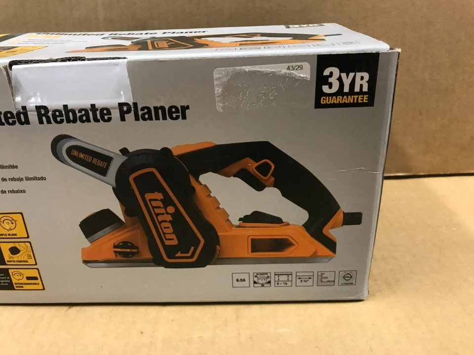 Cepilladora de reembolso ilimitado Triton nueva en caja abierta - 6,5 A Foto 3 de 4