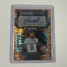 2023 Panini Prizm Draft Picks #SS-DXD Dexter Dennis Orange Prizm Auto #/49