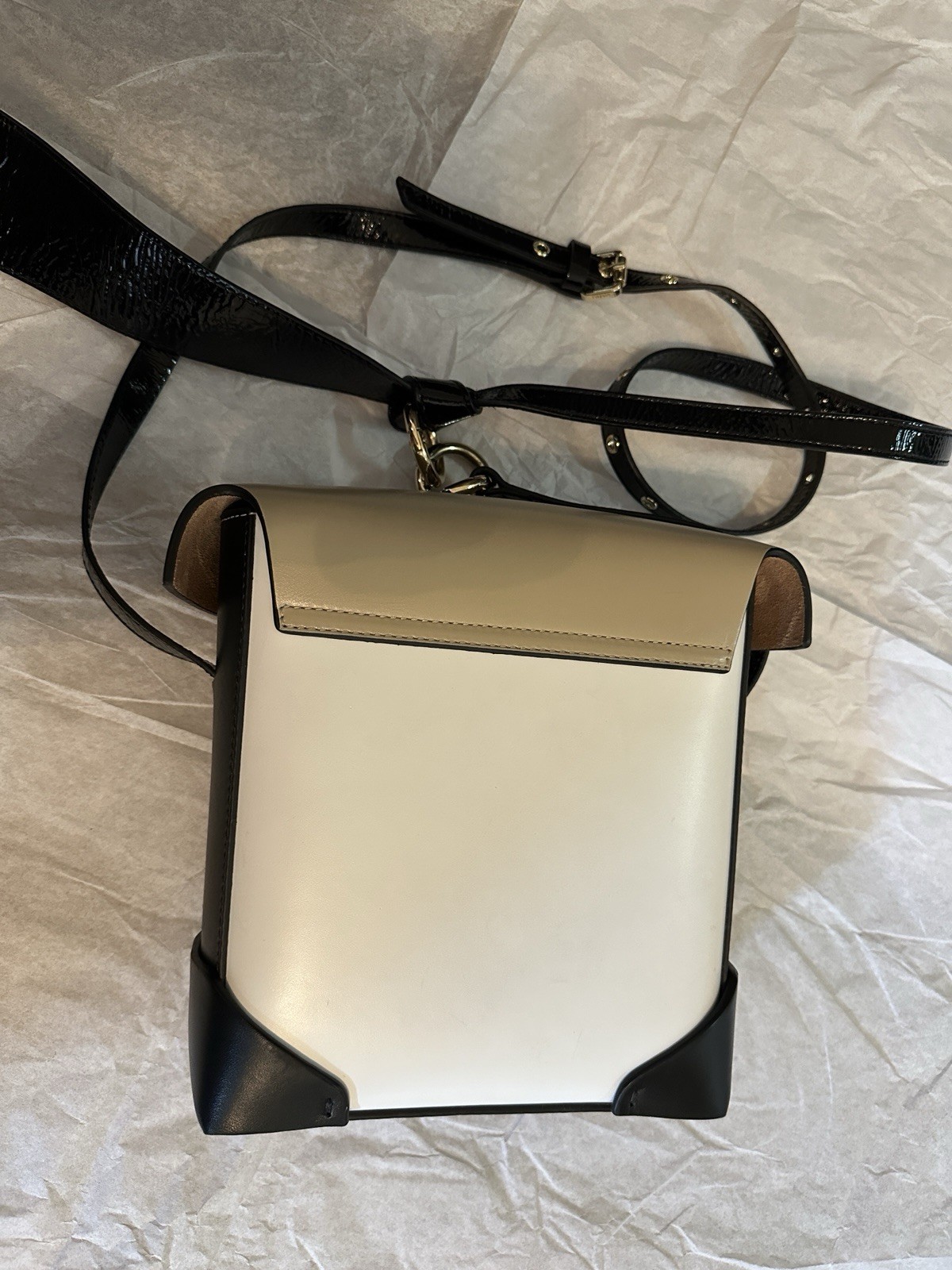 Authentic Manu Atelier Mini Pristine Handbag Calf… - image 5