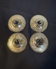 Finger Cymbals, 2 Sets Brass Belly Dance Finger Cymbals, Gold, Single