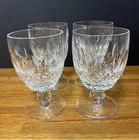 VTG WATERFORD CRYSTAL COLLEEN SHORT STEM (CUT) 4 WATER GOBLETS 5 1/4" #2