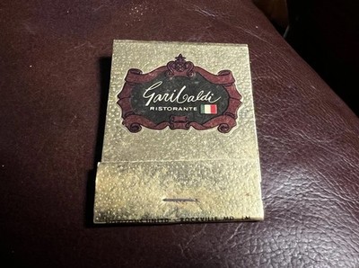 Garibaldi Ristorante, Tyson s Corner VA, Full Unstruck Matchbox