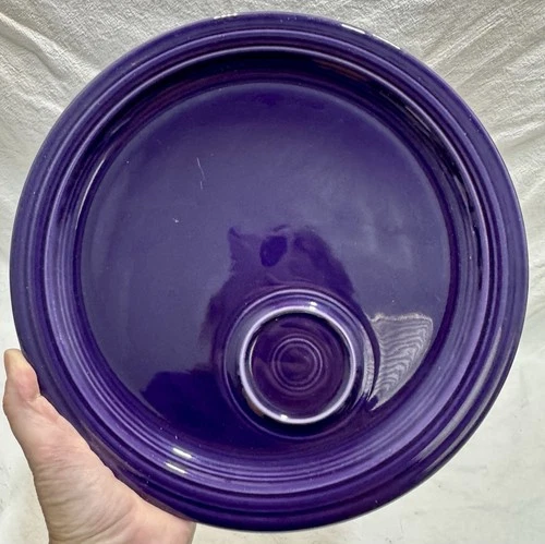 NEW Fiesta Plum Welled Snack Plate 10.75" Retired Piece & Color Fiestaware