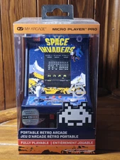 My Arcade Space Invaders Micro Player Pro 6.75" Mini Arcade Video Game NEW 