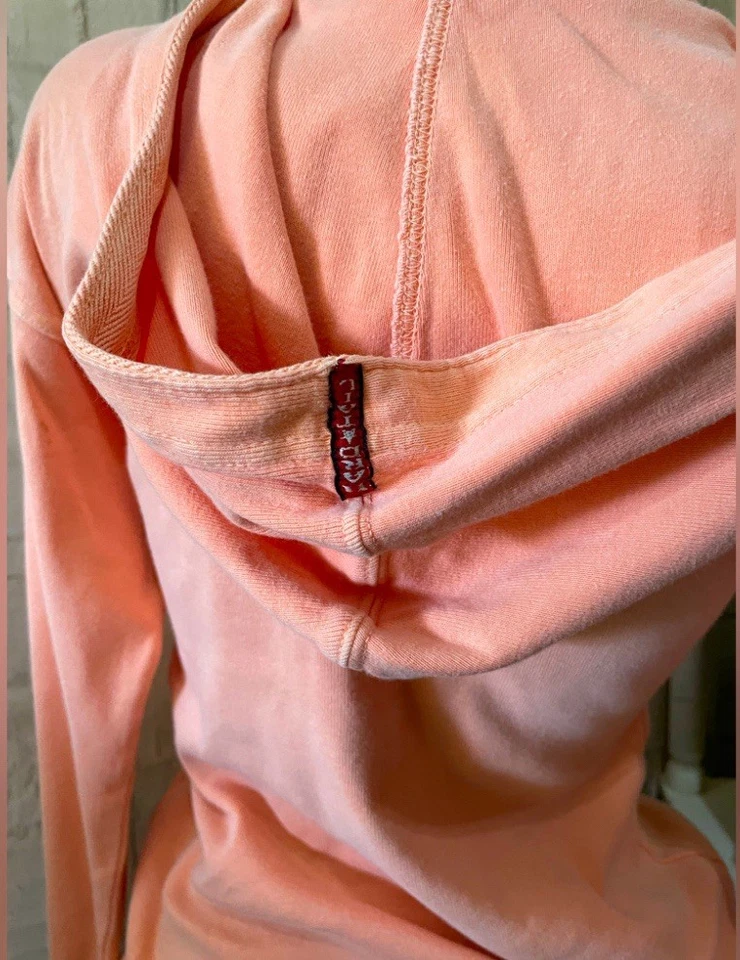 Женская толстовка с капюшоном Hard Tail Forever на молнии искусственно состаренный хлопок OS - Изображение 3 из 4