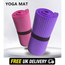Yoga Mat 15mm Thick Exercise Mat Gym Workout Fitness Pilates Home Non Slip NBR