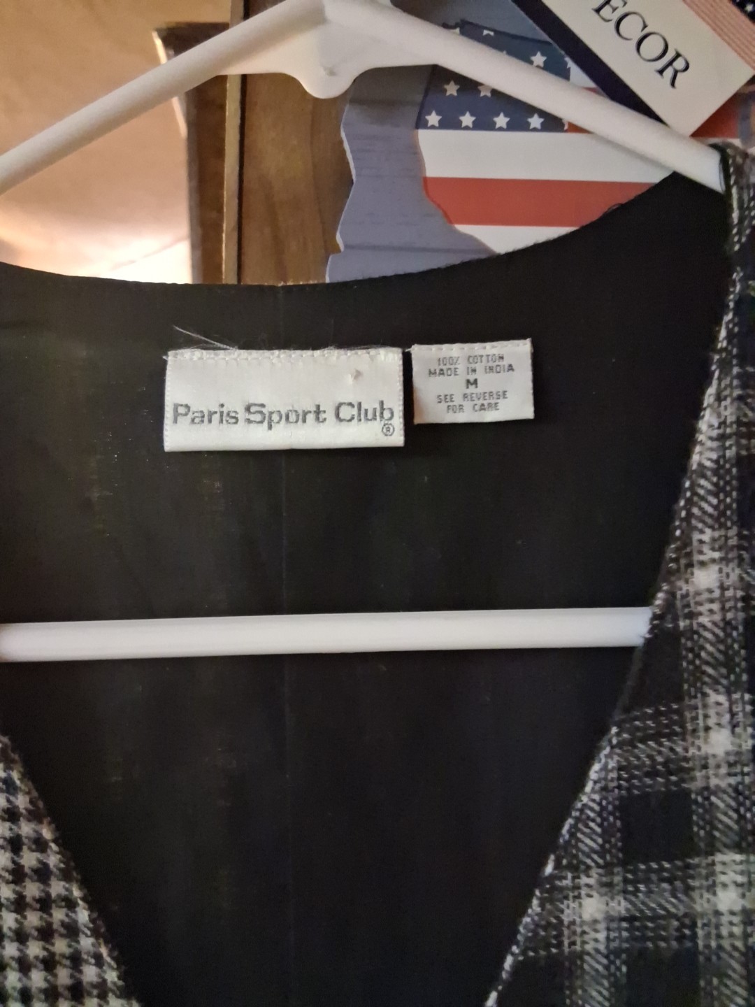 Patchwork Button Down Vest . Unique Vintage 90's … - image 4