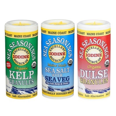 Sea Seasonings Variety Pack | Organic Dulse, Kelp & Sea Salt with Sea Veg | W...