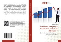 Comment Analyser La CréAtion De Valeur Du Dirigeant ? Emmanuel Zenou