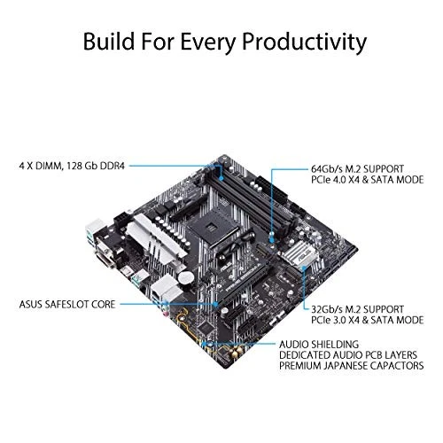 ASUS Prime B550M-A Micro ATX AM4 Motherboard Dual M.2 Japan Official New - Image 4 of 4