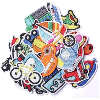 Cartoon Traffic Theme Sew On Appliques