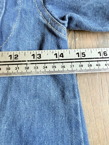 1970s Vintage CALABASH Boys Denim Jean Jacket Size 6 Made - Picture 9 of 10