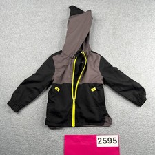 Tommy Bahama Shark Fin Hoodie Jacket Toddler Full Zip Size 2T Black Pockets