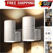 Night Light Plug in, Night Lights Plug into Wall, Light Sensor, 0-100LM, Soft...