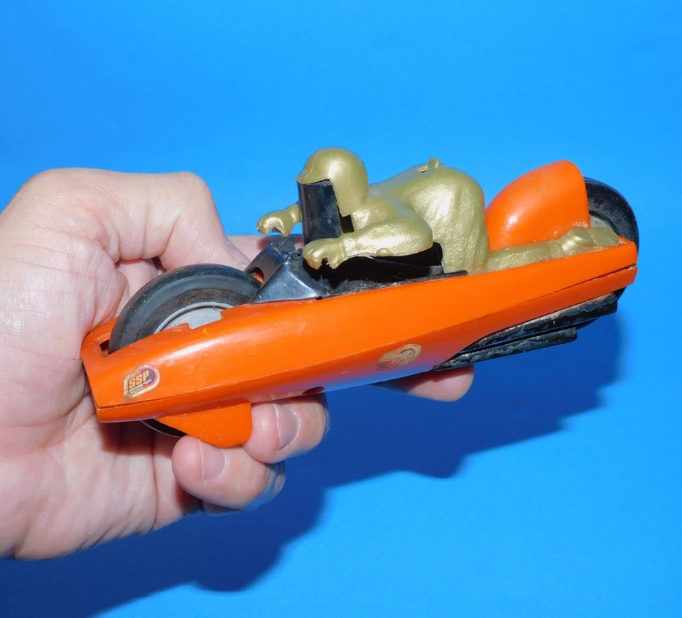 Bicicleta Kenner SSP 1970 Bonnie naranja cable rasgado bicicleta juguete pieza o reparación Foto 4 de 4