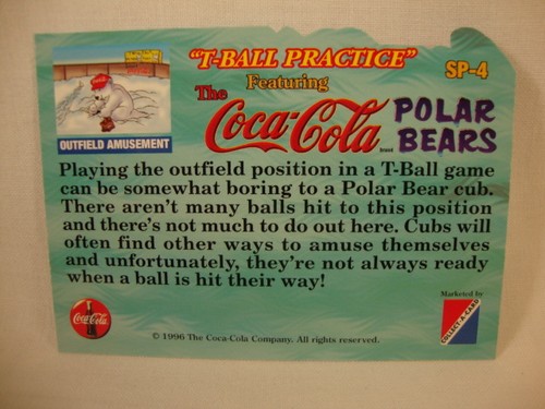 Coca ~ Cola, 96 - Eisbär - "T-Ball Practice" - Karten - je gekaufte Karte 3,95 $ - Bild 9 von 12