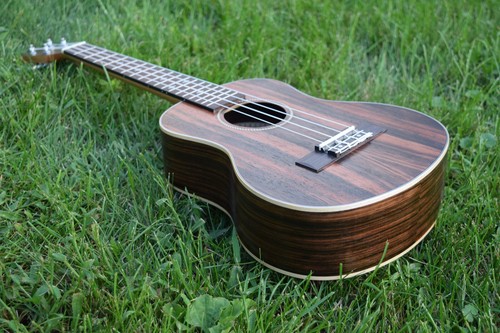 Ukulele EBONY Wood Soprano, Concert, Tenor or Baritone Wi/Wt EQ (Canadian Brand) - Picture 15 of 47