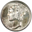 1941 Mercury Dime UNC/BU Uncirculated Great Condition A1634