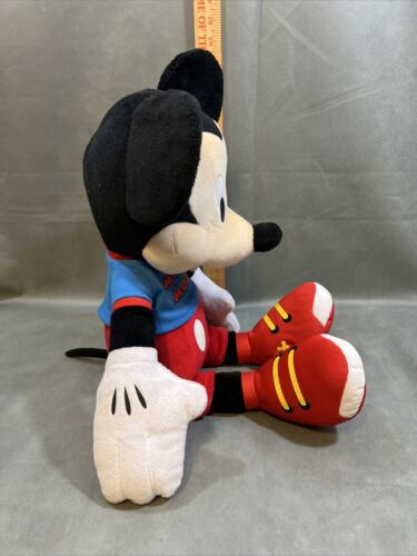 Disney Just Play Mickey Mouse 21" Plush Stuffed Animal Red Blue Nice 2015 - Picture 3 of 8