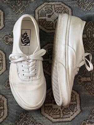 VANS Classic Sneaker White SZ 8 Women Or 38.5 EU
