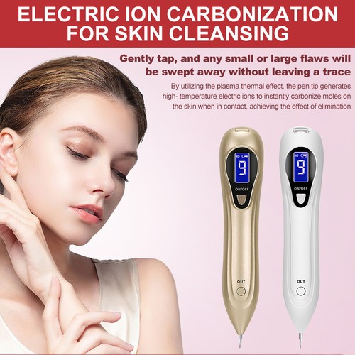 LCD Laser Plasma Skin Tag Remover Age Spot Pen Mole Wart Tattoo Removal Machine - Picture 12 of 20