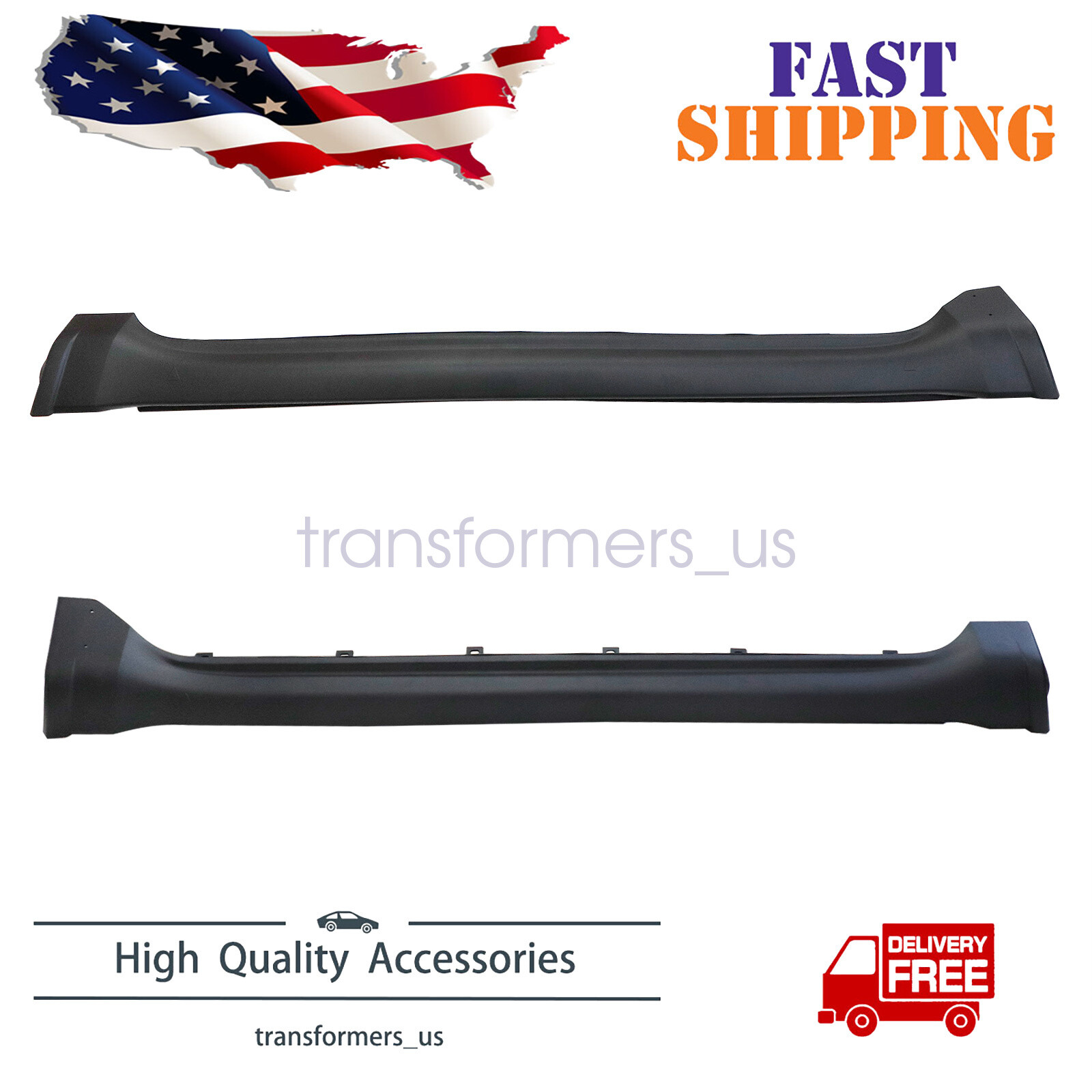 Fit 2011-2022 Jeep Grand Cherokee Left Right Side Skirt Rocker Molding Panels US