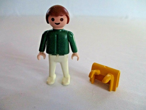 Vintage, Geobra, Playmobil, Class Room, 3522, Boy Student w/ Back Pack, 1981 - Picture 7 of 7