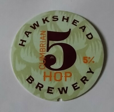 HAWKSHEAD BRAUEREI CUMBRIAN # 5 HOP ALE BIER PUMPE GRIFF CLIP ABZEICHEN 5 % HB SEEN 
