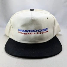 Mongoose Performance Bicycles Bikes Snapback Embroidered Hat Cap VTG 90s DS