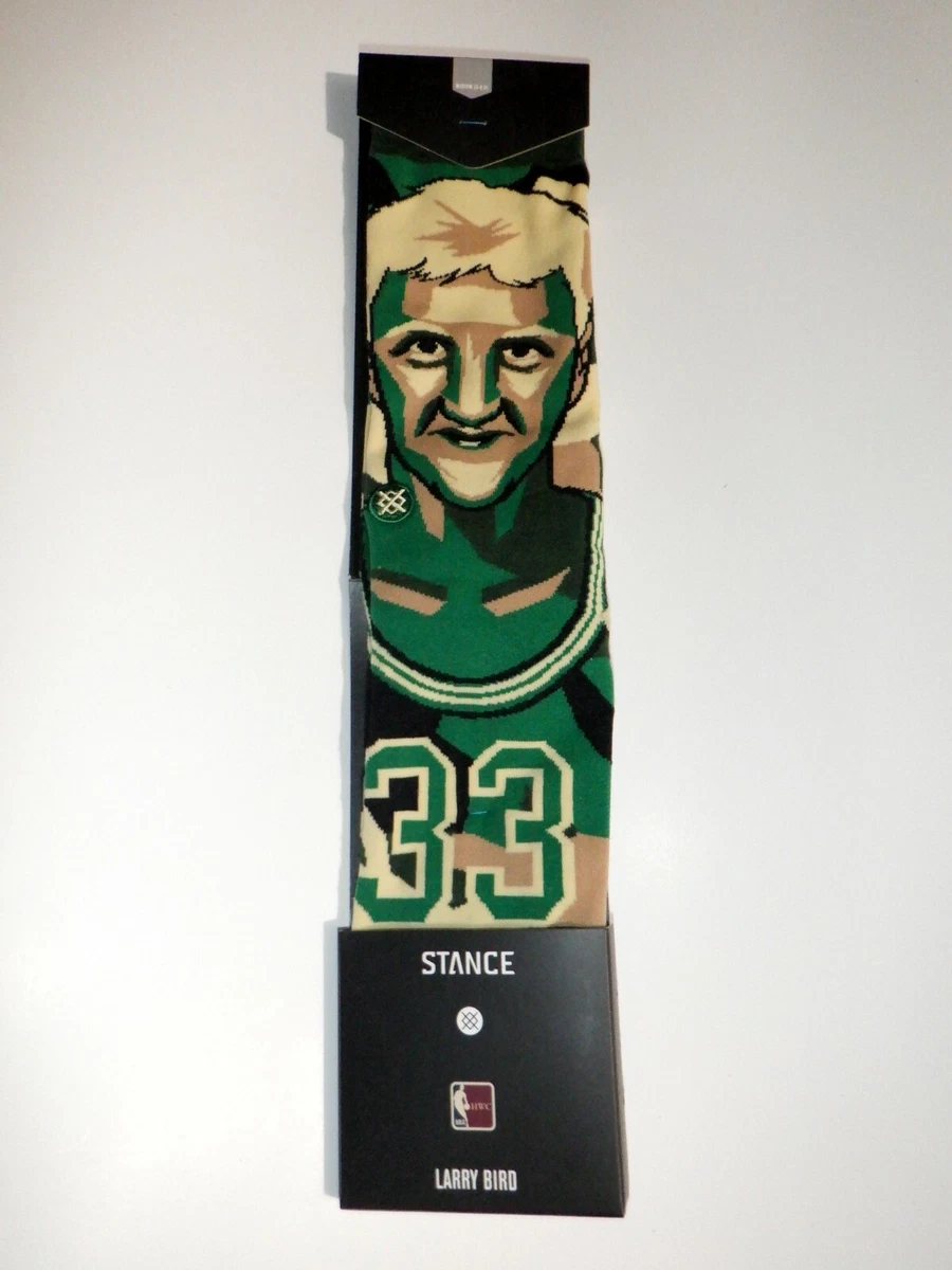Larry Bird Boston Celtics Men s Stance Mosaic Green Crew Socks