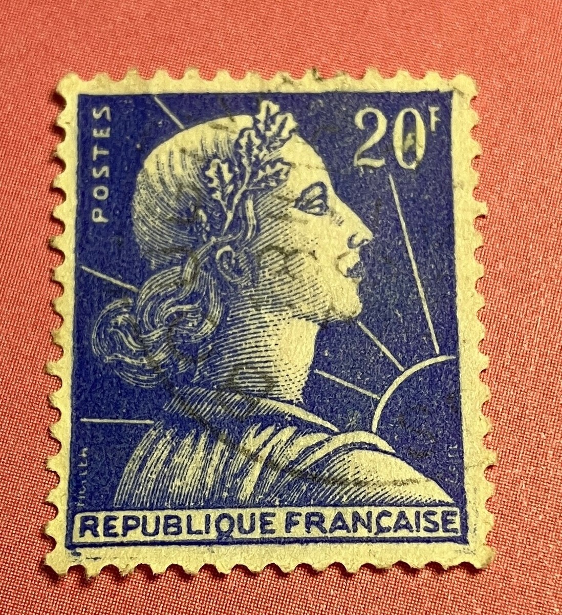 【中古】 France Traditional ,France Republique Francaise Postes Republic of France 20F Blue Used