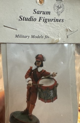 Sarum Studios 54mm Brit. Drummer English Civil War Metal Figure