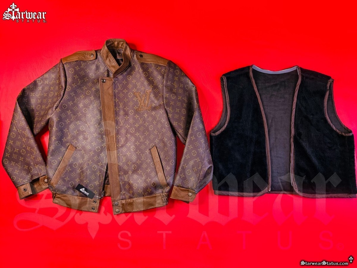 HOLY GRAIL Dapper Dan LV Leather Monogram Jacket | RUN DMC HOLY GRAIL Dapper Dan LV Leather Monogram Jacket | RUN DMC