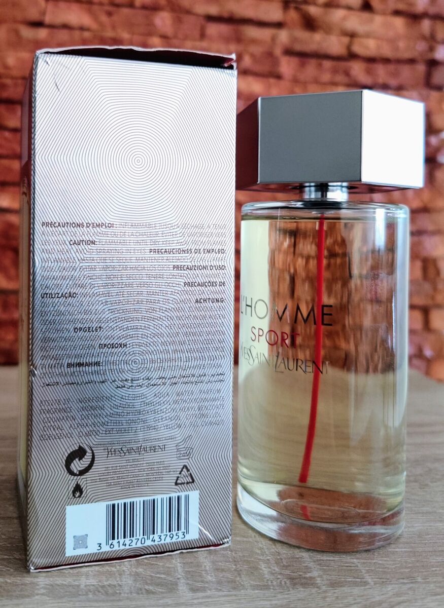Discontinued YSL L'Homme Sport 200ml 6.7 fl oz Eau De