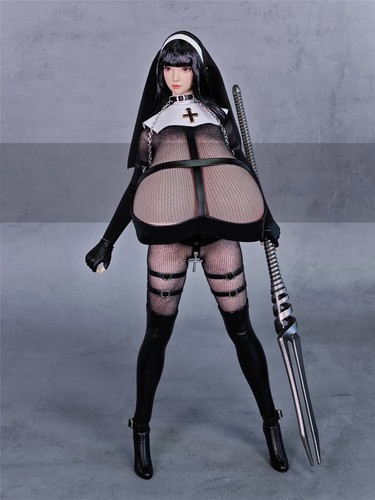 Conjunto Modelo Arma Ropa Pecho Grande Desnudo Mujer Soldada Personalizado 1/6L - Imagen 2 de 4