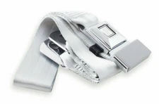 RetroBelt 268-GRY-60 Classic Gray Push Button Lap Belt 60" No Hardware