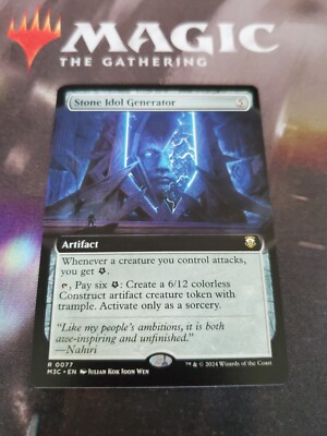 Mtg. Stone Idol Generator. Extended Art. Modern Horizons 3. Pack Fresh 