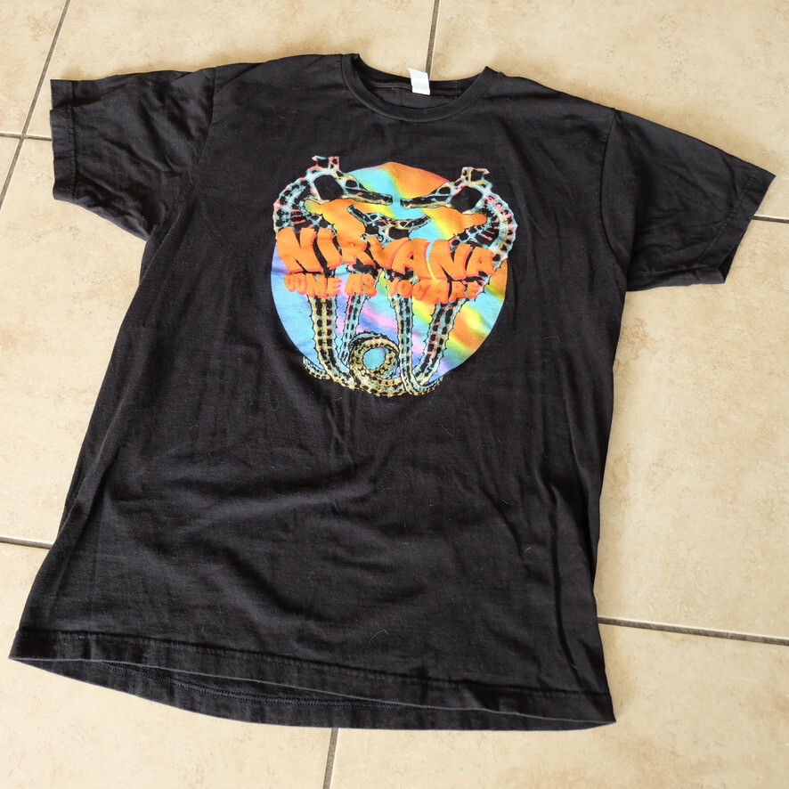 Nirvana Come As You Are Tultex Psychedelic Black T Shirt Nirvana Come As You Are Tultex Psychedelic Black T Shirt