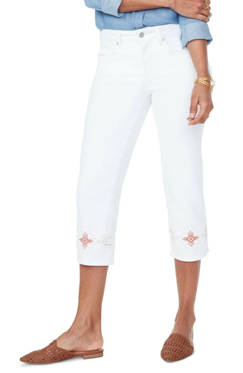 Nydj store embroidered jeans