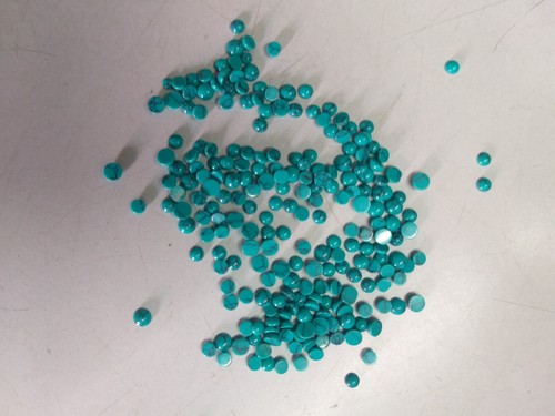 3 MM Round Shape Spiderweb Turquoise Loose Gemstone Cabochon 50 Pieces Lot - Picture 3 of 4